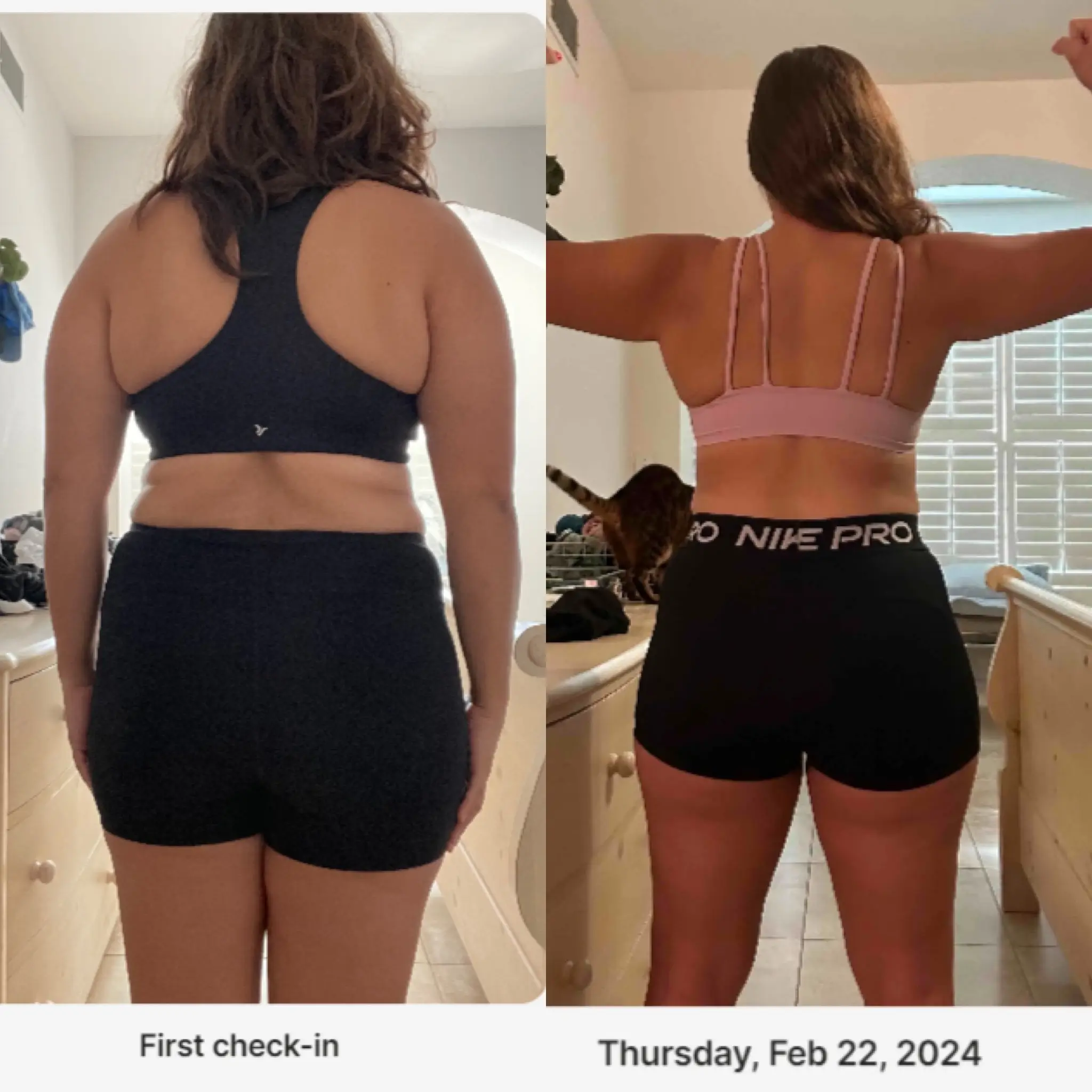 Image of a person before and after