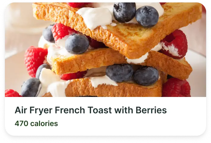 Air Fryer French Toast with Berries